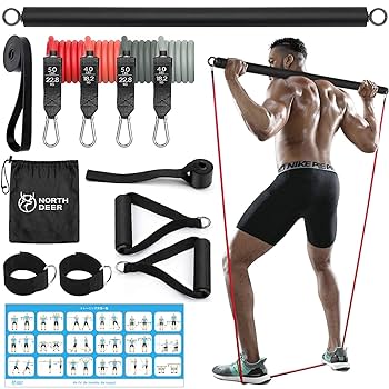 Amazon.co.jp: Northdeerトレーニングチューブ 筋トレチューブ